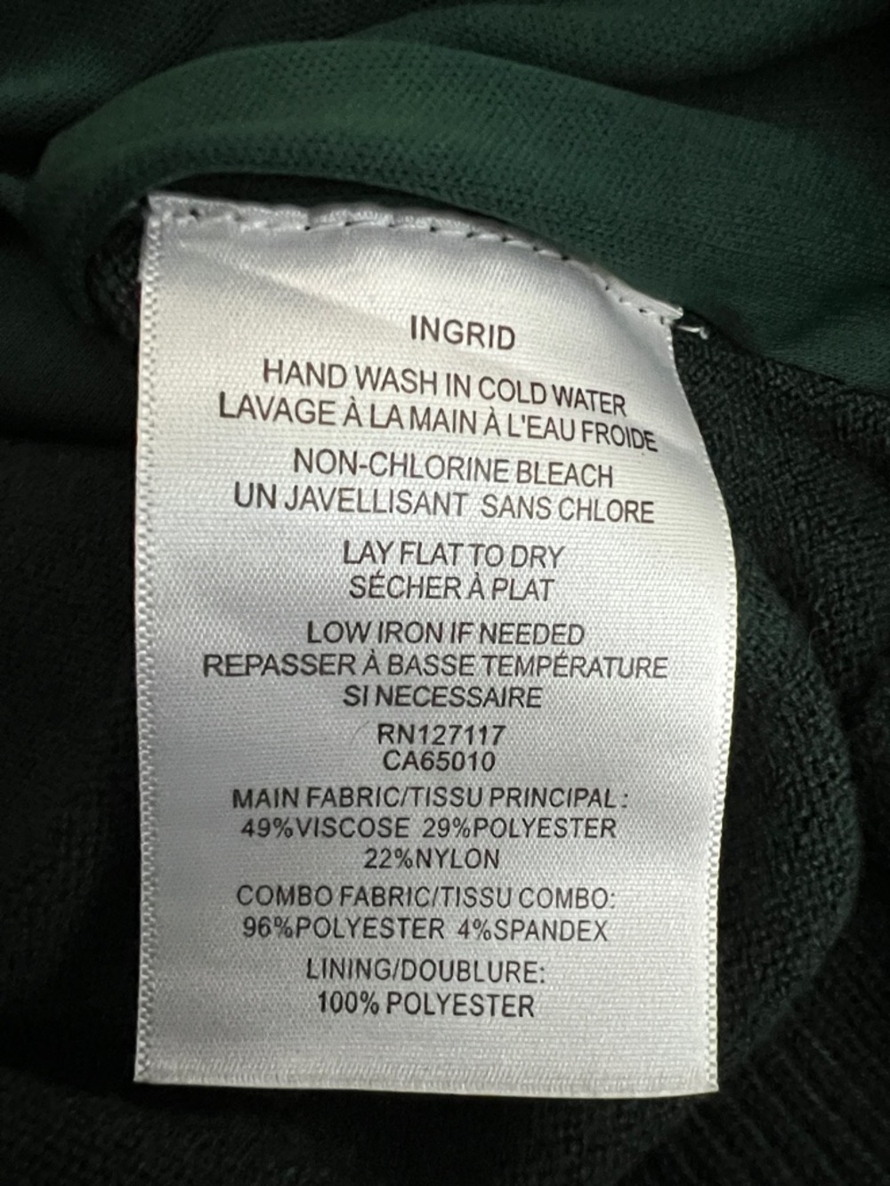 NWOT Mark & James by Badgley Mischka Dark Green Knit Sweater - Picture 4 of 4